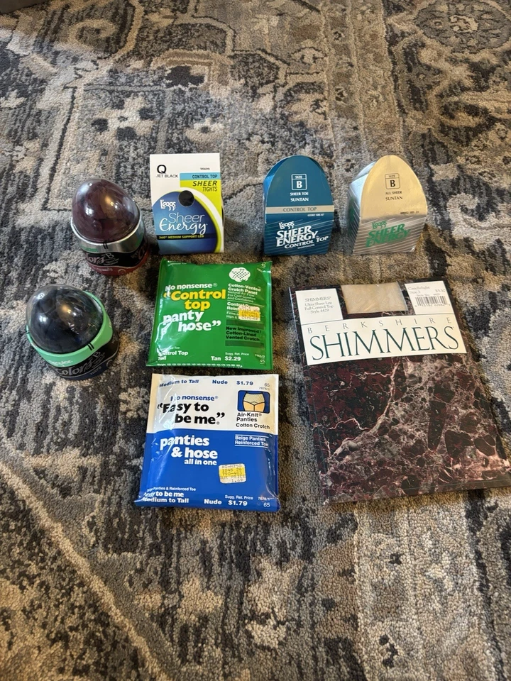 8 Лот колготки 80-х L'eggs чистый энергии управления верхний цвета бессмыслица Shimmers B - Изображение 1 из 1