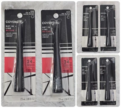 COVERGIRL Get in Line Liquid Eye Liner~YOU PICK COLOR!~ 2 Pack bundle - Image 1 of 4