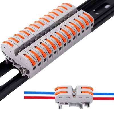 50PCS DIN Rail Connectors Block Terminal Kit,Universal Class Terminal Blocks Kit - Image 1 of 4