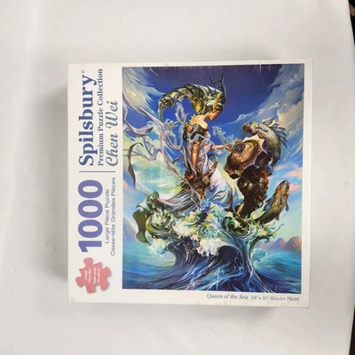 Rompecabezas de 1000 piezas Spilsbury Chen Wei "Reina del Mar" sellado nuevo en caja 24"x30" Foto 1 de 4
