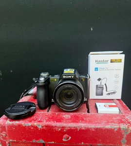 Sony Cyber-shot DSC-H50 9.1MP Digital Camera - Black New Battery & Charger READ - Picture 1 of 6