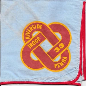 Riverside Pennsylvania Columbia-Montour Council Troop 33 Neckerchief BSA - Picture 1 of 1