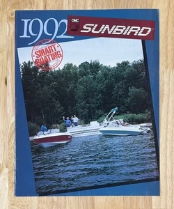 Vintage 1992 Sunbird Marine Boats Sales Brochure Book OMC Corsair Neptune Custom - Picture 1 of 8
