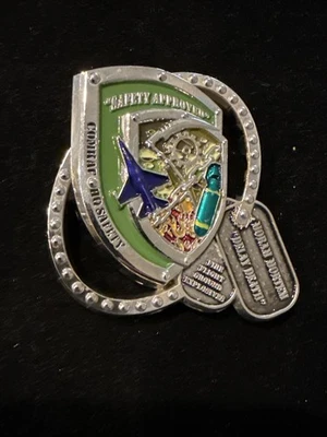 Kandahar Airfield Afghanistan Fire Flight Ground Explosives Challenge Coin - Image 1 of 4