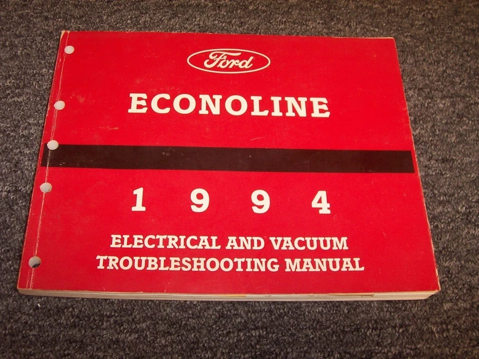 1994 Ford E150 E250 E350 Econoline электрическая проводка вакуумная схема руководство   - Изображение 1 из 1