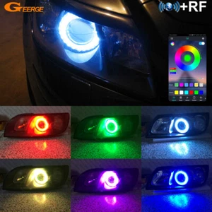 Kit de ojos de ángel LED multicolor RGB LED para Volvo S40 544 V50 545 aplicación Bluetooth - Imagen 1 de 18