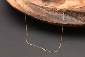 ✅ Edle 333/- Goldkette 45cm Gelbgold Ankerkette Gold Collier Halskette Kette - Bild 1 von 4