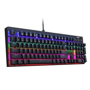 AUKEY KM-G6 Mechanical Keyboard For Gaming, BLUE SWITCHES, RGB Keys, BLACK.