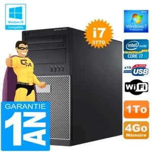 Tower PC Dell 7010 Core I7-3770 Ram 4GB Festplatte 1TB DVD Brenner Wifi W7 - Bild 1 von 1