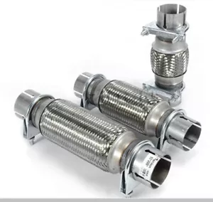 Clamp On Exhaust Flexi Pipe Flexible Tube Repair Joint Dia=38mm-102mm L=to 400mm - Picture 1 of 22