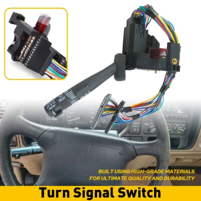 For Chevrolet GMC C1500 K1500 C2500 K2500 C3500 1995-1999 Turn Signal Switch US - Image 1 of 4