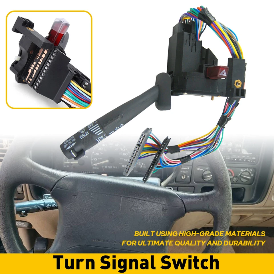For Chevrolet GMC C1500 K1500 C2500 K2500 C3500 1995-1999 Turn Signal Switch US - Image 1 of 4