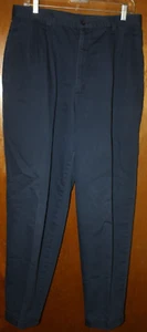 Women's SZ14 Short Dockers Navy Slacks Pleated Front Pants Work Wear Fall Autumn - Picture 1 of 7