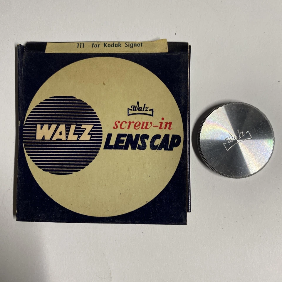 Vintage Walz Screw In Lens Cap #111 (for Kodak Signet) 25mm Diameter - Image 1 of 4