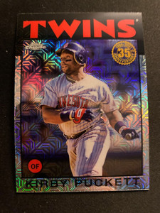 KIRBY PUCKETT #86C-70 - 2021 TOPPS CHROME - SILVER PACK 1986 THROWBACK MOJO