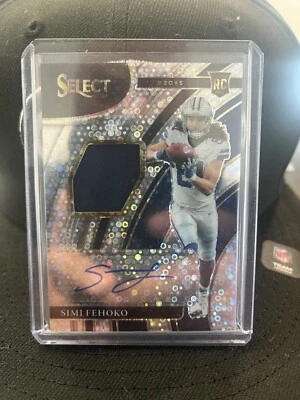 2021 Select RPA SILVER DISCO Dallas Cowboys SIMI FEHOKO RC PATCH Autograph /25 - Image 1 of 3