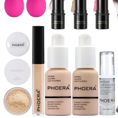 PHOERA 3-in-1 Contour Kit - Makeup Essentials for Flawless Skin & All-Day Wear - Image 1 of 4