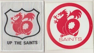 1970'sORIGINAL UP THE SAINTS PATCH 7.5cm & STICKER Size 7.5cm - Picture 1 of 1