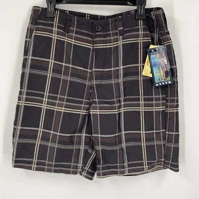 Shorts híbrido xadrez masculino azul Newport tamanho 32 - Imagem 1 de 3