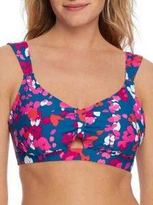 Neu mit Etikett Birdsong Midnight Poppy Bügel-Bralette-Bikini Größe 34I - Bild 1 von 5