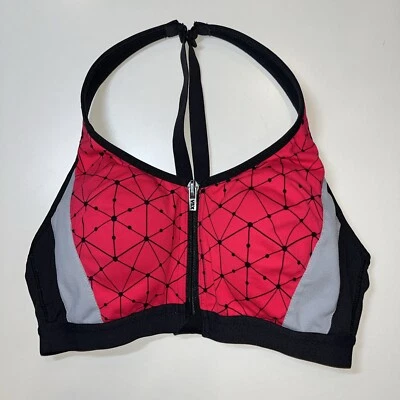 VSX Size 32B Sports Bra Victoria’s Secret Front Close Underwire Red Black - Image 1 of 4