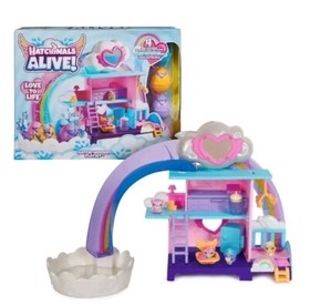 Hatchimals Alive, Hatchi-Nursery Playset with 4 Mini Figures in Eggs. New