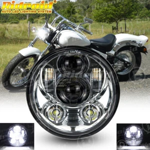 5-3/4" 5.75" LED Headlight Hi/Lo Beam for Yamaha V-Star XVS 650 Stryker Raider S - Picture 1 of 19