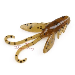 12XFishing Baby Craw Bug Crayfish 1.5″ Soft Plastic Lure Bait Light Freshwater - Picture 1 of 5