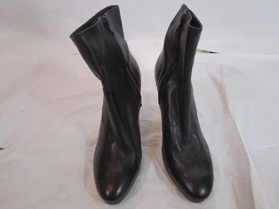 Botas de cuero Anne Klein marrón oscuro con cremallera talla 8,5 Foto 1 de 4