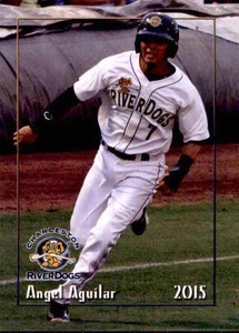 2015 Charleston RiverDogs Grandstand #1 Angel Aguilar Venezuela Vz Baseball Card