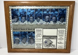 Dallas Cowboys Super Bowl Champion Season Tickets UNCUT Sheet Texas Stadium 1995 - Picture 1 of 10