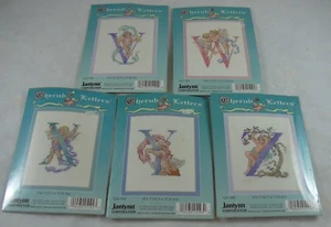 JanLynn Cherubín Letras Contadas Punto de Cruz Kit LOTE SELLADO 5x7" V W X Y Z NUEVO - Imagen 1 de 7