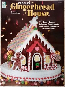 Gingerbread House CROCHET Pattern 101061 House of White Birches VTG 1996 R Kropp - Picture 1 of 8
