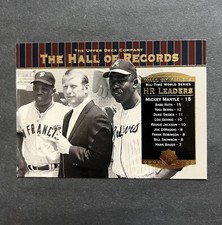 2001 Upper Deck Hall of Records #90 Willie Mays / Mickey Mantle / Hank Aaron HOF