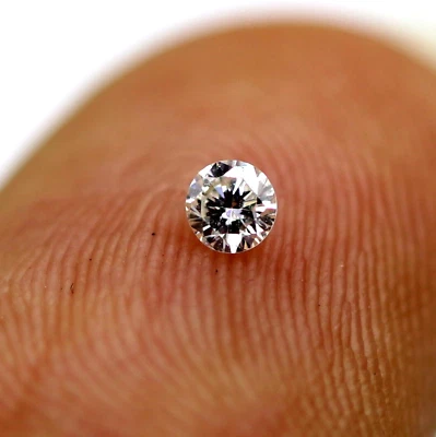 0.06 Ct Certified Natural Diamond Brilliant Round Cut F Color VVS1 Grade - Image 1 of 4