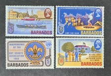 STAMPS BARBADOS 1969 BOY SCOUTS MINT LH - #6744