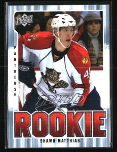 Shawn Matthias 2008 Upper Deck MVP #309  Hockey Card