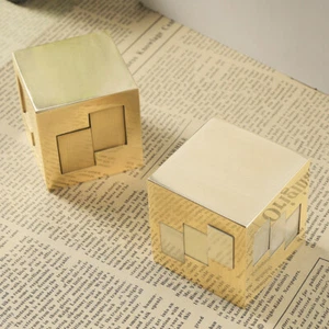 100% Brass Luban Lock Intelligence Brain Teaser Educational Puzzle Magic Toys - Picture 1 of 10