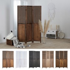 Paravent divisorio parete divisoria legno rattan protezione visiva parete spagnola Homestyle4u