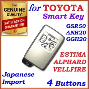 LLAVE INTELIGENTE 4 BOTONES PARA TOYOTA ESTIMA/ALPHARD/VELLFIRE REMOTO - Imagen 1 de 3