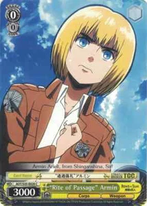 "Rite of Passage" Armin (AOT/S35-E020 C) [Attack on Titan] Weiss Schwarz - Picture 1 of 1