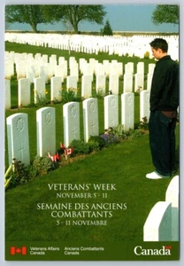 Gravesite Of Unknown Canadian Soldier, France, Veteran's Affairs Postcard - Picture 1 of 2