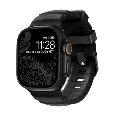 GEEKTHINK 42/44/45/46/49mm Band Silicone Sport Strap For Apple Watch Ultra 10 9 8 7 6 5 4