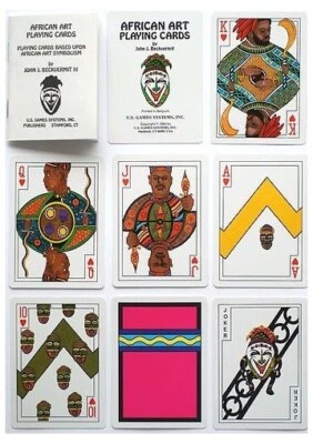 NEW & SEALED! African Art Playing Card Deck Beckvermit 1994 U.S. Games System  - Image 1 of 4