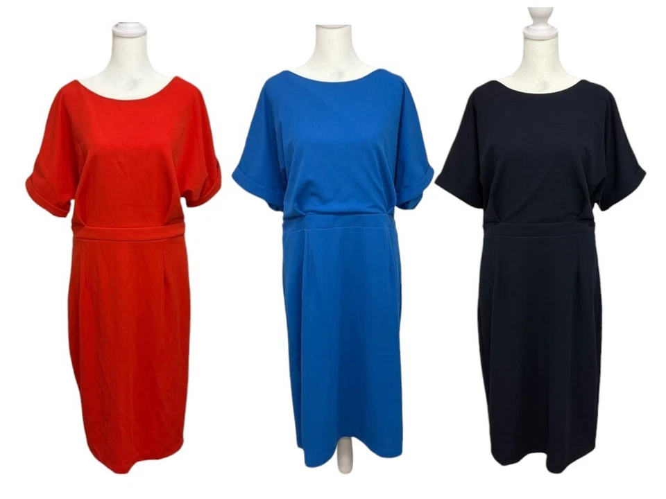 Vestido de Coquetel Alexia Admor Decote Barco com Costas Abertas Profundas em V (Tamanhos G-XL) - Imagem 1 de 1