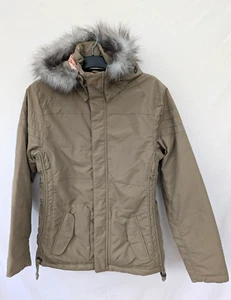 Oakley Jacket Womens Small Faux Fur Hood Coat Parka Anorak S Padded Ski Winter - Picture 1 of 15
