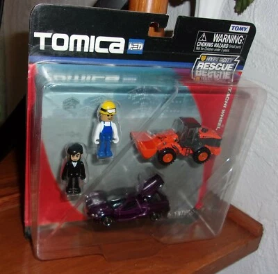 Tomica Tomy Hypercity Rescue T70607 Hitachi Wheel Loader & Mitsuoka Orochi NIB - Image 1 of 2