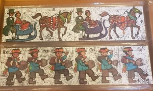 Rudolph Mirer Kunstdrucke auf Karton MCM Marschierende Kuhglocken Schlitten Pferde Swiss - Bild 1 von 9