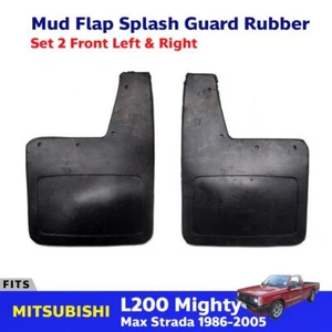 Mud Flaps Splash Guard Front Fits Mitsubishi L200 Mighty Max 2WD 1986-05 EBEZ - Bild 1 von 7