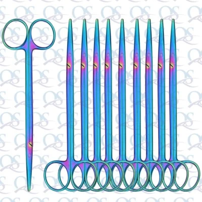METZENBAUM Scissors Blunt Straight & Curved 18 cm Medical Surgical Dental 10 Pcs - Image 1 of 4